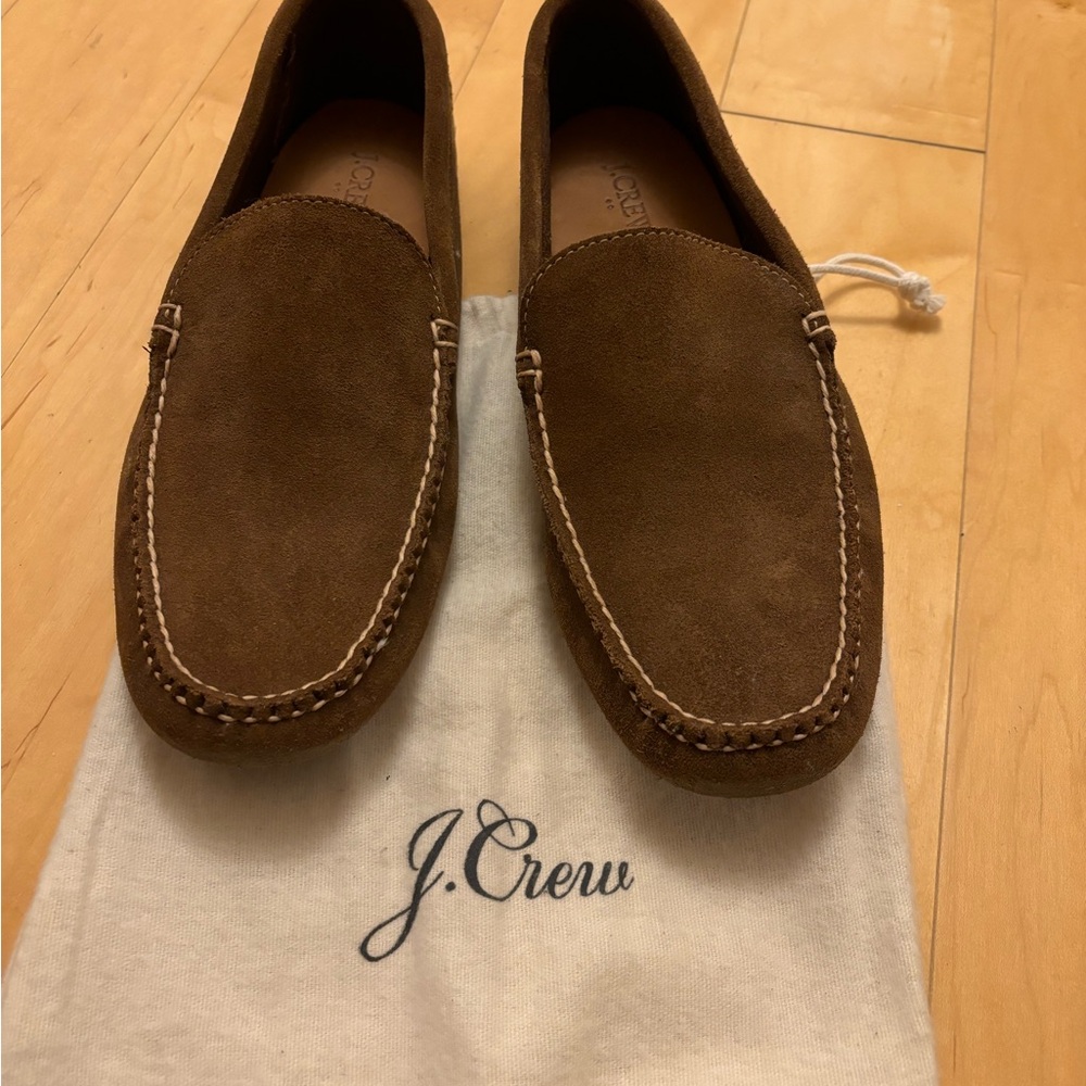 J Crew Suede driving loafers
Item BF764.
